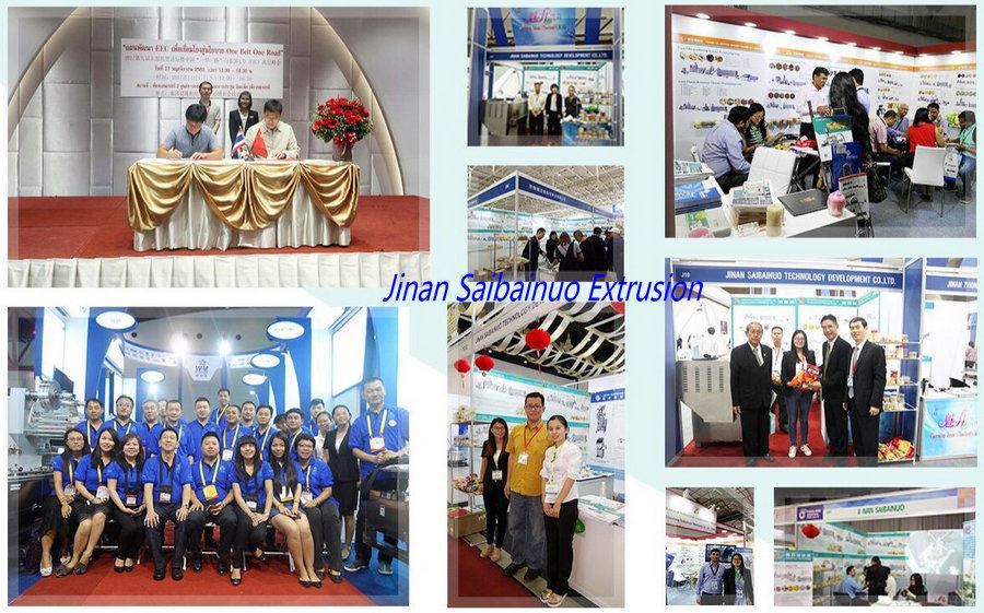 Jinan Saibainuo Extrusion Machine Exhibition Jinan Saibainuo Extrusion Machine Exhibition