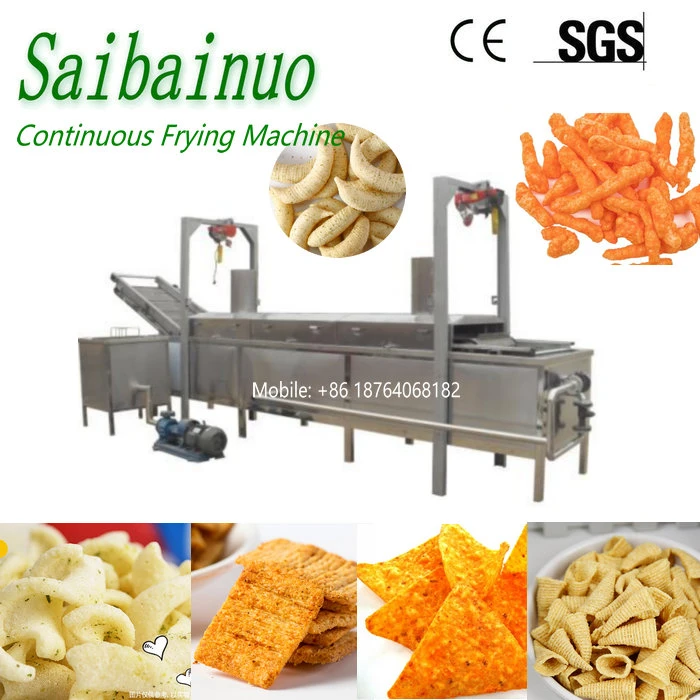 สายการผลิตเครื่องทอดขนมขบเคี้ยว Horn Potato Chip Extruder